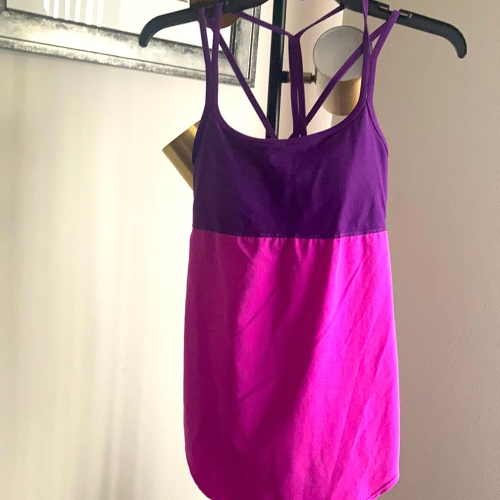 Vintage LUCY/exercise apparel.Fuscia/Purple. SM.